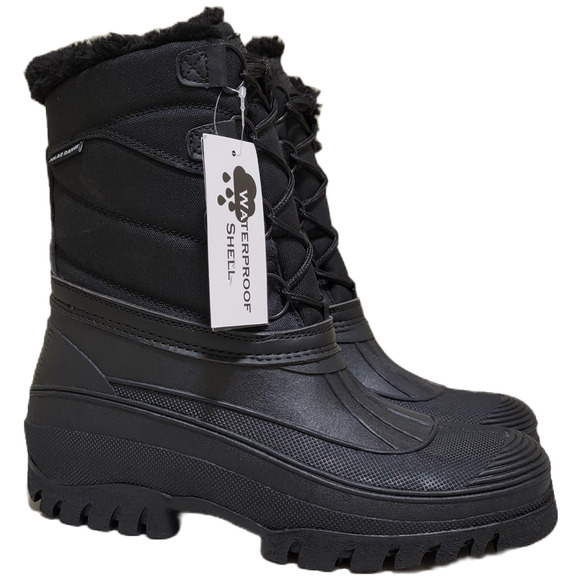 Polar Range Men Decker Cold Weather Waterproof Snow Boots Size US 10M Black main image 4